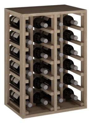 Meuble Range Bouteille de vin Série Godello en Chêne massif 24 bouteilles