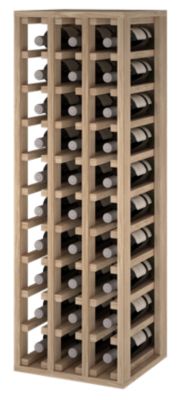 Meuble Range Bouteille de vin Série Godello en Chêne massif 30 bouteilles