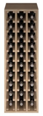 Meuble Range Bouteille de vin Série Godello en Chêne massif 30 bouteilles