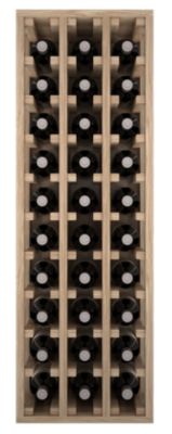Meuble Range Bouteille de vin Série Godello en Chêne massif 30 bouteilles
