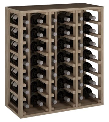 Meuble Range Bouteille de vin Série Godello en Chêne massif 42 bouteilles