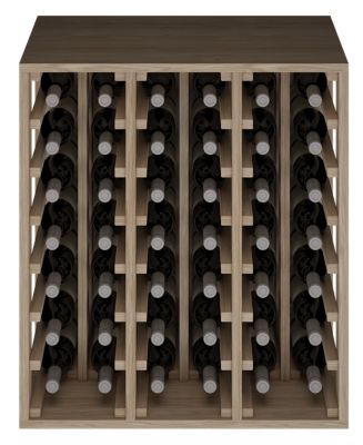 Meuble Range Bouteille de vin Série Godello en Chêne massif 42 bouteilles