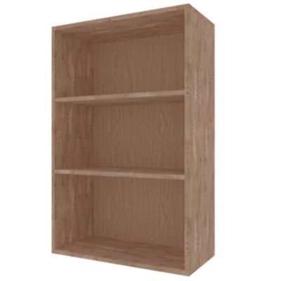 Meuble Range Bouteille de vin Série Godello en Chêne massif armoire 2 tablettes