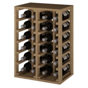 Meuble Range Bouteille de vin Série Godello en Pin Clair 24 bouteilles