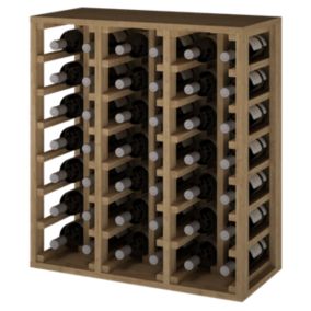 Meuble Range Bouteille de vin Série Godello en Pin Clair 42 bouteilles