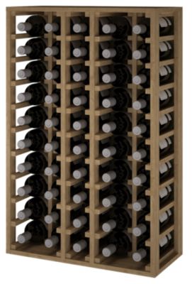 Meuble Range Bouteille de vin Série Godello en Pin Clair 50 bouteilles