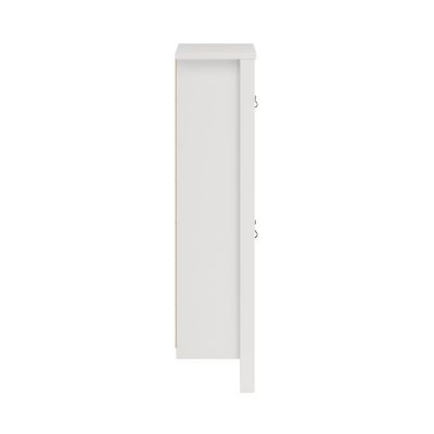 Meuble rangement chaussures 2 niveaux l. 102,6 x H. 102,9 x P. 24,6 cm Tvilum Madrid