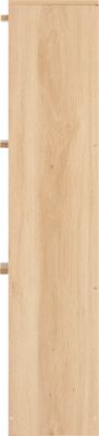 Meuble rangement chaussures 3 niveaux effet cannage l. 60 x H. 113 x P. 24 cm 5five Simply Smart