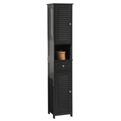 Meuble Rangement Salle de Bain Armoire Haute Meuble Colonne, FRG236-DG, SoBuy