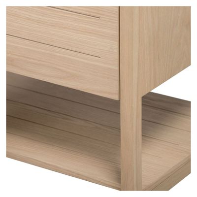 Meuble salle de bain Chêne    70 cm ATOLL + Vasque carrée 36 cm