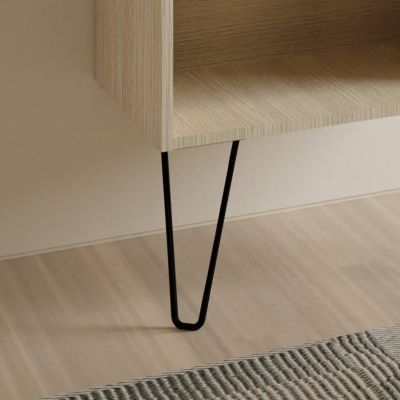 Meuble salle de bain simple vasque YOKO  fume sable 60 cm Gris  Miroir non inclus