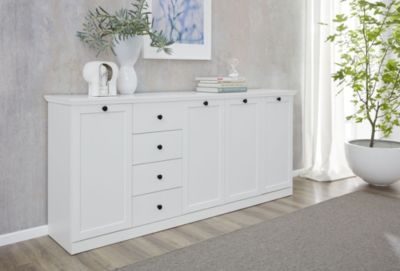Meuble salon/séjour mélaminé. Meuble buffet . L - H - P : 195 - 88 - 41 cm