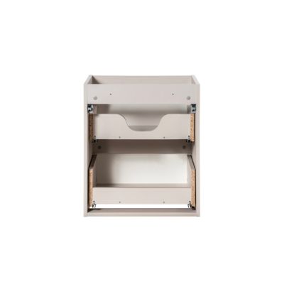 Meuble simple vasque 50cm 2 tiroirs Riva Cachemire et Bois