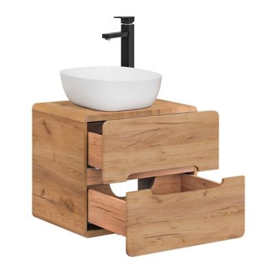 Meuble simple vasque 60cm Arun Bois