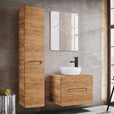 Meuble simple vasque 60cm Arun Bois