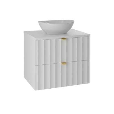Meuble simple vasque 60cm Lexa Blanc