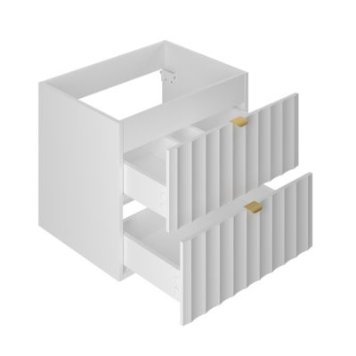 Meuble simple vasque 60cm Lexa Blanc