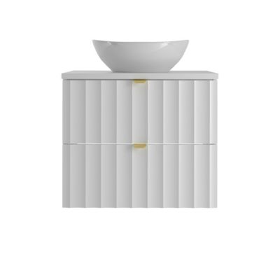 Meuble simple vasque 60cm Lexa Blanc