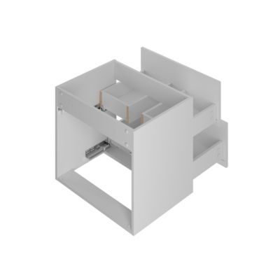 Meuble simple vasque 60cm Lexa Blanc