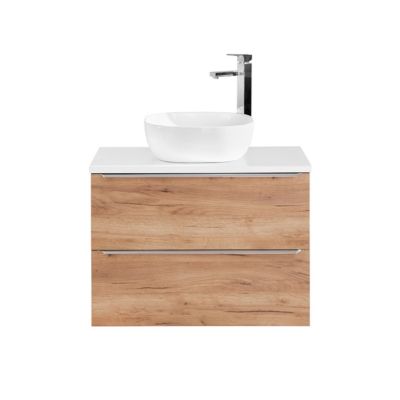 Meuble simple vasque 80cm April Bois et Blanc