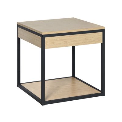 Meuble simple vasque décor chêne 50 cm NOTTO