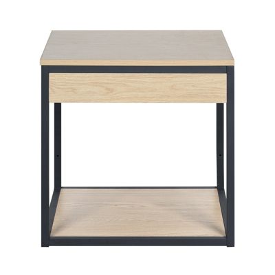 Meuble simple vasque décor chêne 50 cm NOTTO