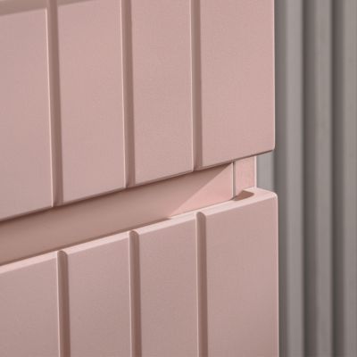 Meuble simple vasque encastree 100cm Zelie Rose