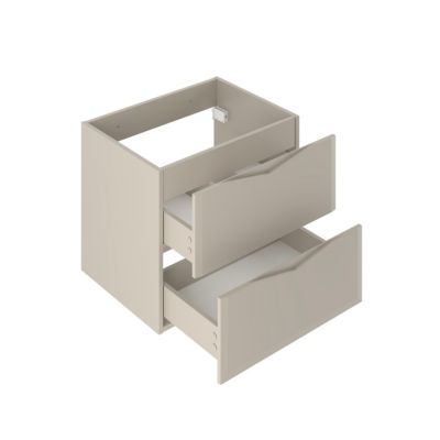 Meuble simple vasque encastree 80cm Ellie Cachemire