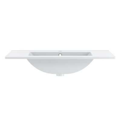 Meuble simple vasque encastree 80cm Ellie Cachemire