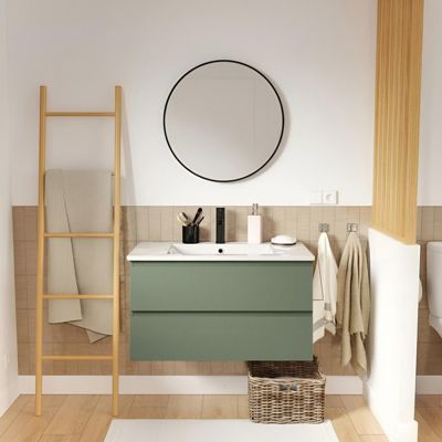 Meuble simple vasque SORRENTO 80 cm