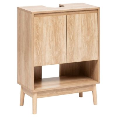 Meuble sous-lavabo Abana 2 portes bois clair - 5five