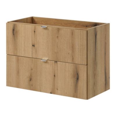 Meuble sous lavabo avec vasque 80 x 71 x 40 cm aspect chêne en.casa