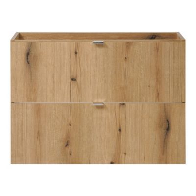 Meuble sous lavabo avec vasque 80 x 71 x 40 cm aspect chêne en.casa