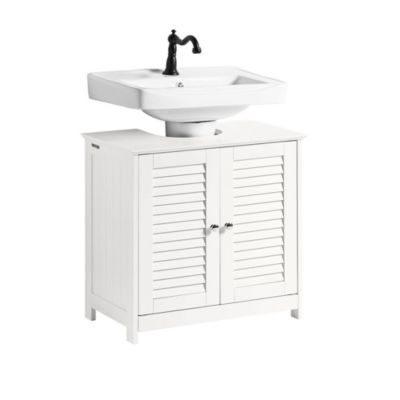 Meuble sous-Lavabo Meuble de Salle de Bain - 2 Portes, FRG237-II-W, SoBuy