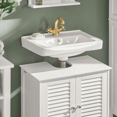 Meuble Sous-Lavabo Meuble de Salle de Bain Vasque - 2 portes, FRG237-W, SoBuy