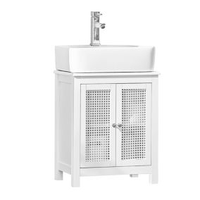 Meuble sous-Lavabo Meuble sous-Vasque, BZR35-W, SoBuy