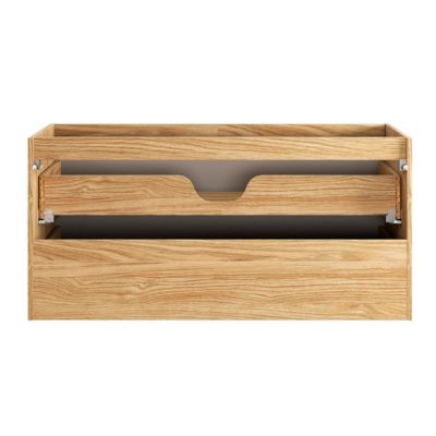 Meuble sous-vasque 120cm 2 tiroirs Elora Beige et bois