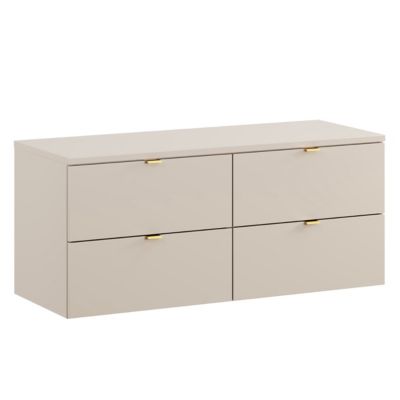 Meuble sous-vasque 120cm plan de toilette Azel Cachemire