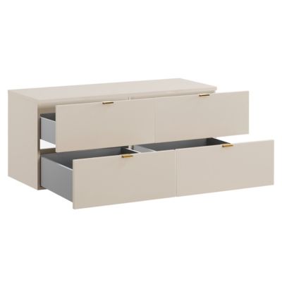 Meuble sous-vasque 120cm plan de toilette Azel Cachemire