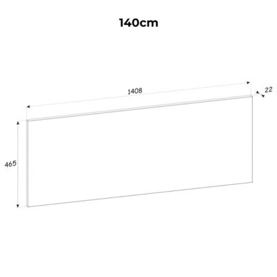 Meuble sous-vasque 140cm 2 niches Adriel Bois