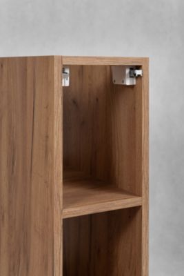 Meuble sous vasque à 4 portes FLOW CHÊNE 160 cm avec 2 x l'étagères - extensions et plan