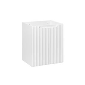 Meuble sous-vasque 50cm 2 portes Riva Blanc