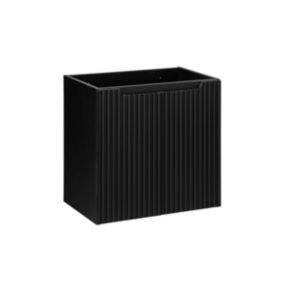 Meuble sous-vasque 60cm 2 portes Riva Noir