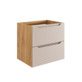 Meuble sous-vasque 60cm Elora Beige et bois