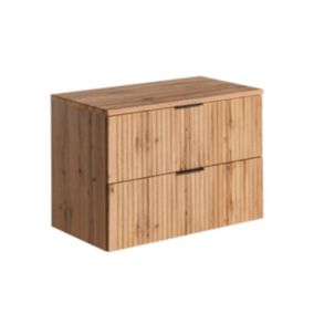 Meuble sous-vasque 80cm plan de toilette Adriel Bois