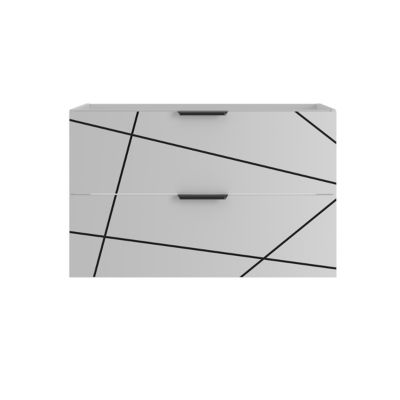 Meuble sous-vasque 80cm Teren Blanc