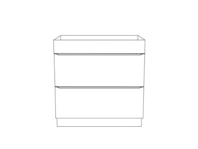 Meuble sous vasque à poser effet chêne l.80 x H.60 x P.45 cm, GoodHome Imandra