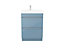 Meuble sous vasque à poser GoodHome Imandra bleu 60 cm + plan vasque Mila