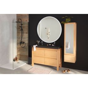 Meuble sous vasque à poser Harmon bois 120 cm