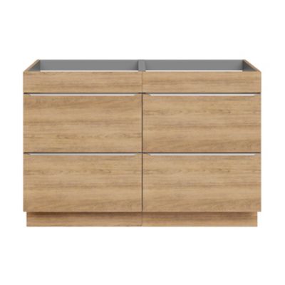 Meuble sous vasque à poser l.120 x H.82 x P.45 cm, effet chêne, GoodHome Imandra